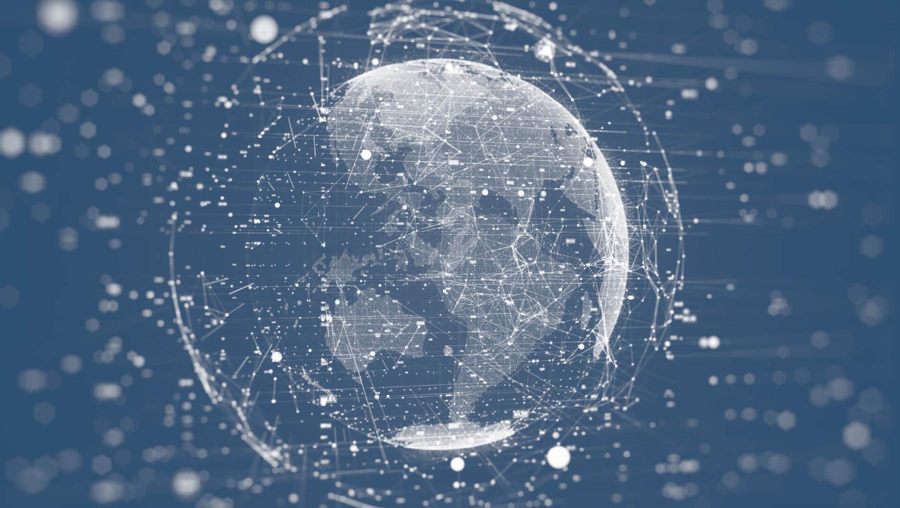 Data literacy CTA banner with globe